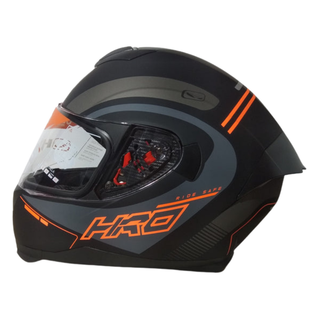 Casco HRO 511 MAX Negro/Naranja Mate