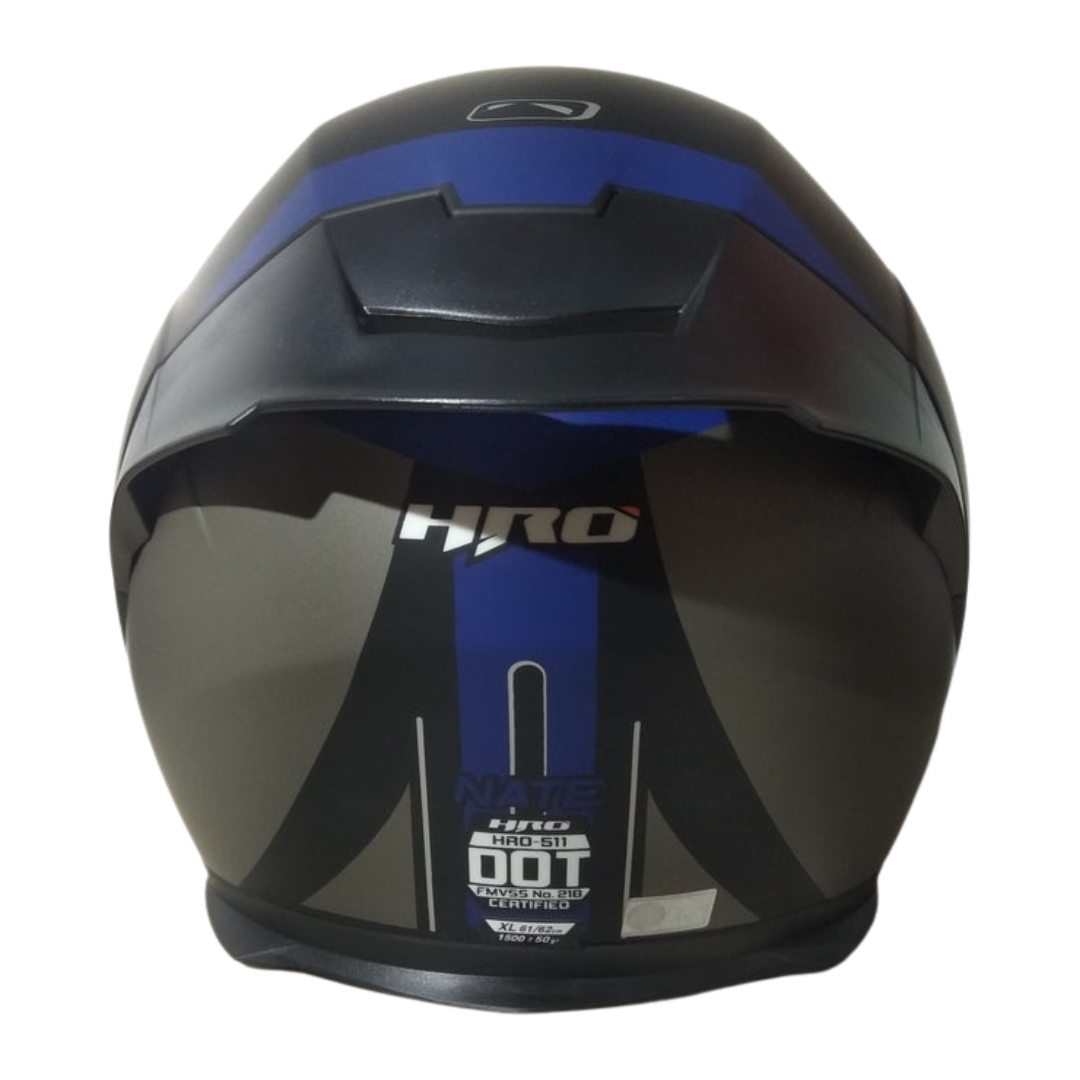 Casco HRO 511 Nate Negro/Azul Mate