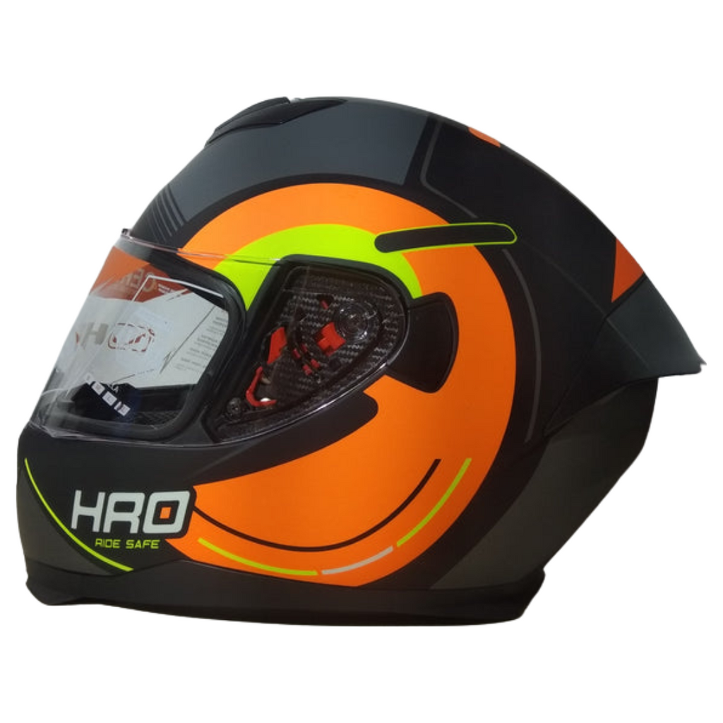Casco HRO 511 Nate Negro/Naranja Neon