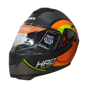 Casco HRO 511 Nate Negro/Naranja Neon