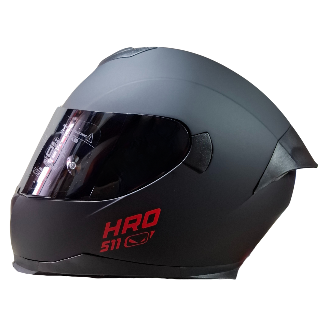 Casco HRO 511 Solid Negro/Rojo