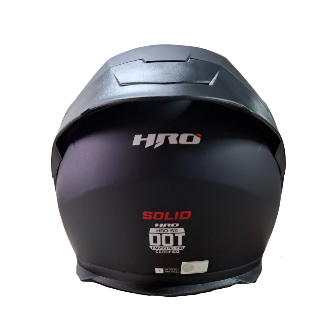 Casco HRO 511 Solid Negro/Rojo