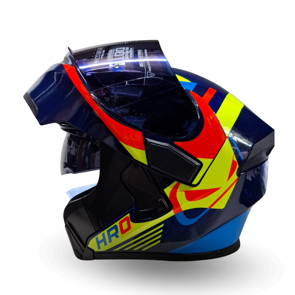 Casco Modular HRO 3400DV Driver Azul/Amarillo/Rojo Brillante