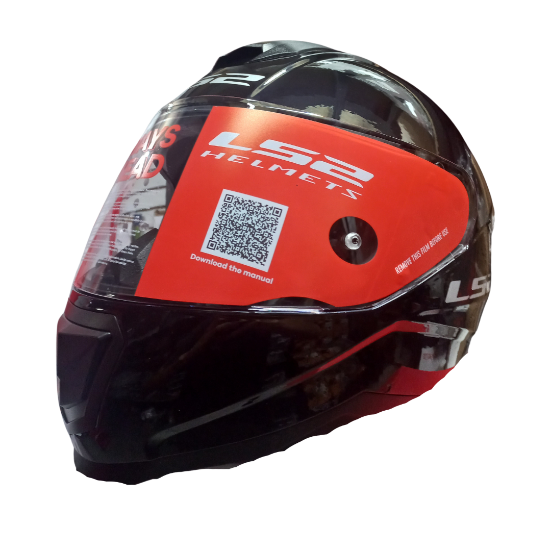 Casco LS2 FF802 Flash Negro Brillante