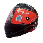 Casco LS2 FF802 Flash Negro Brillante