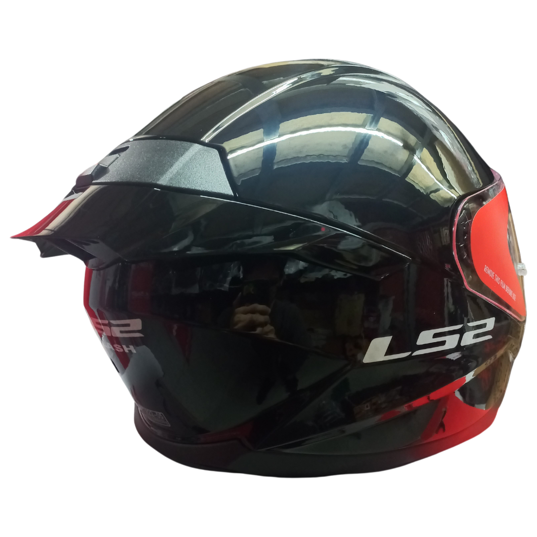 Casco LS2 FF802 Flash Negro Brillante