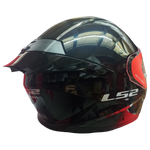 Casco LS2 FF802 Flash Negro Brillante