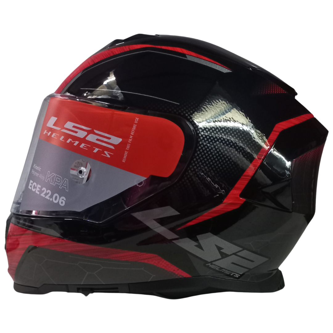 Casco LS2 FF800 Storm II Classy Negro/Rojo Brillante