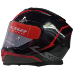 Casco LS2 FF800 Storm II Classy Negro/Rojo Brillante