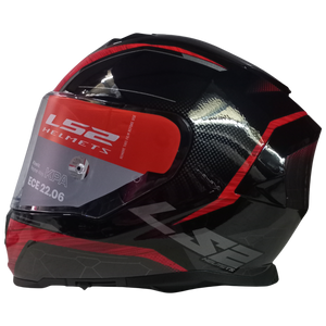 Casco LS2 FF800 Storm II Classy Negro/Rojo Brillante