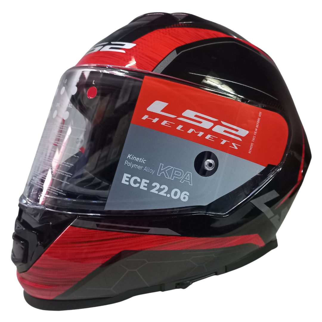 Casco LS2 FF800 Storm II Classy Negro/Rojo Brillante