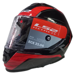 Casco LS2 FF800 Storm II Classy Negro/Rojo Brillante