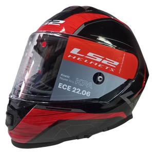 Casco LS2 FF800 Storm II Classy Negro/Rojo Brillante