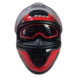 Casco LS2 FF800 Storm II Classy Negro/Rojo Brillante