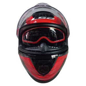 Casco LS2 FF800 Storm II Classy Negro/Rojo Brillante