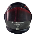 Casco LS2 FF800 Storm II Classy Negro/Rojo Brillante