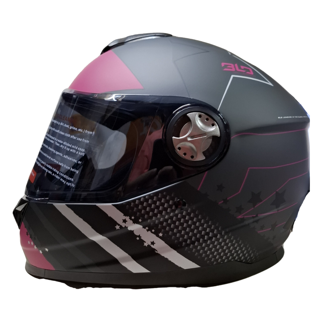 Casco BLD M65 Emporio Negro/Gris/Rosa Mate