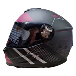 Casco BLD M65 Emporio Negro/Gris/Rosa Mate