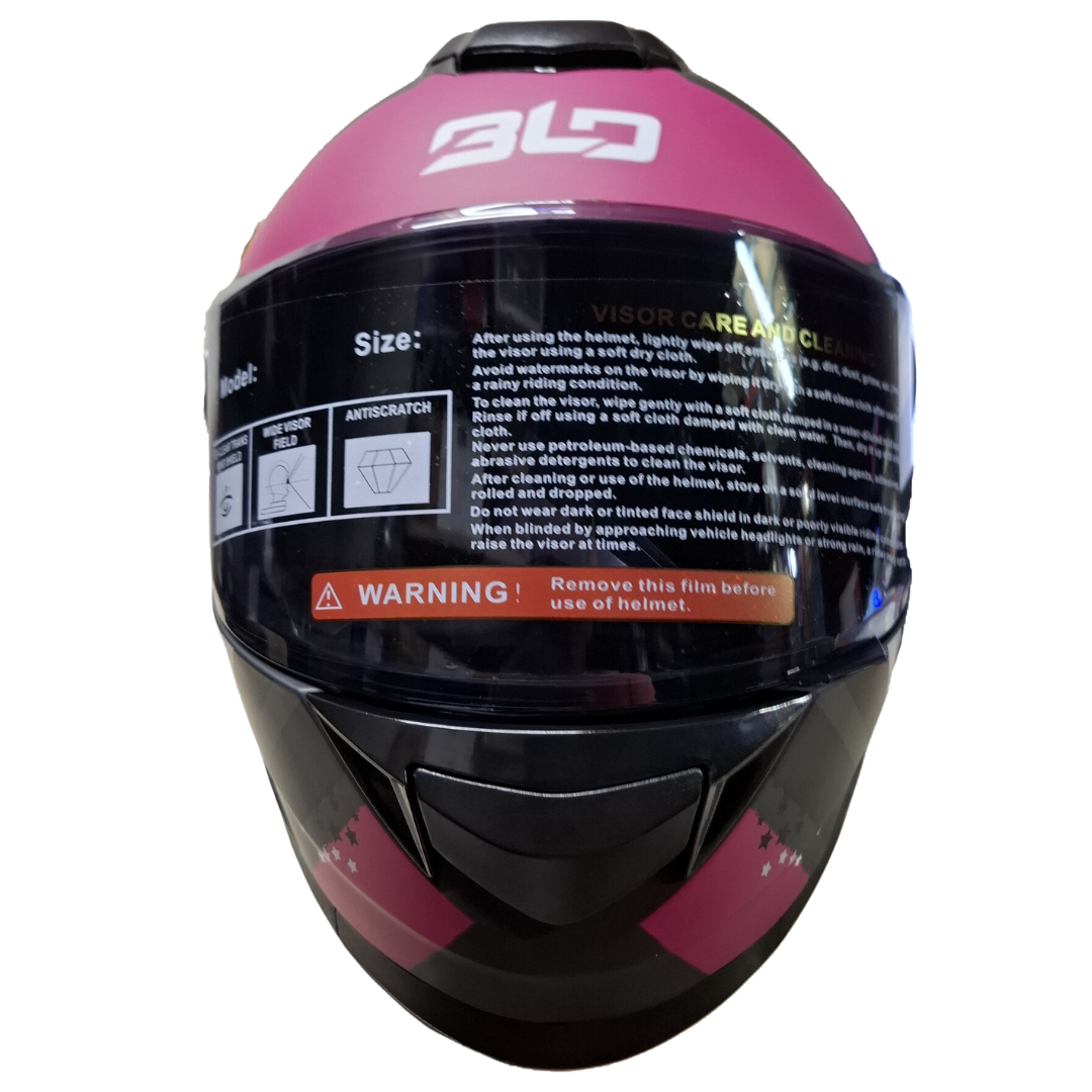 Casco BLD M65 Emporio Negro/Gris/Rosa Mate