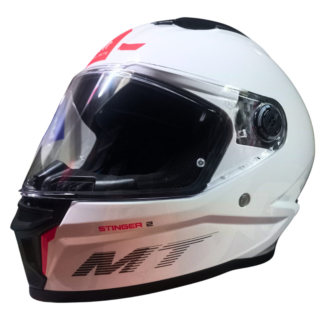 Casco MT Stinger 2 Solid Blanco Brillante