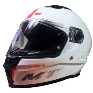 Casco MT Stinger 2 Solid Blanco Brillante