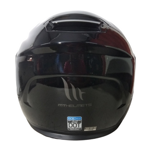 Casco Modular MT Atom SV Solid Negro Brillante