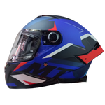 Casco MT Thunder 4 SV Exeo D7 Azul/Blanco/Rojo Mate