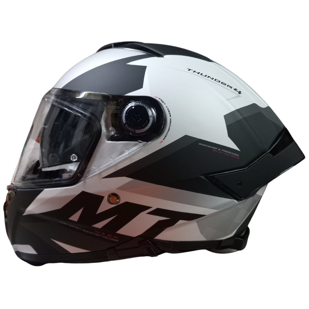 Casco MT Thunder 4 SV Exeo C2 Blanco/Negro Mate