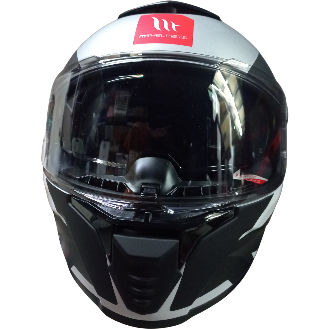 Casco MT Thunder 4 SV Exeo C2 Blanco/Negro Mate