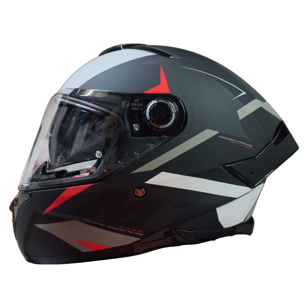 Casco MT Thunder 4 SV Exeo B5 Negro/Rojo/Blanco Mate