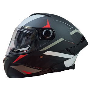 Casco MT Thunder 4 SV Exeo B5 Negro/Rojo/Blanco Mate