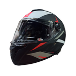 Casco MT Thunder 4 SV Exeo B5 Negro/Rojo/Blanco Mate