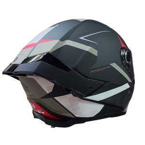 Casco MT Thunder 4 SV Exeo B5 Negro/Rojo/Blanco Mate