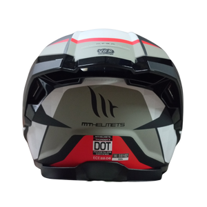 Casco MT Thunder 4 SV Exeo B5 Negro/Rojo/Blanco Mate