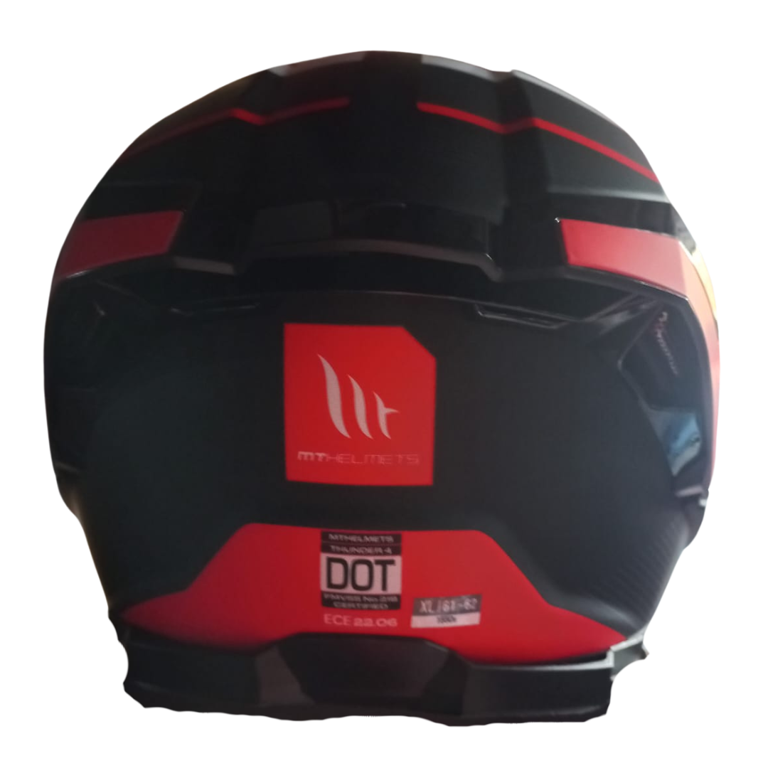 Casco MT Thunder 4 SV R25 B5 Negro/Rojo Mate