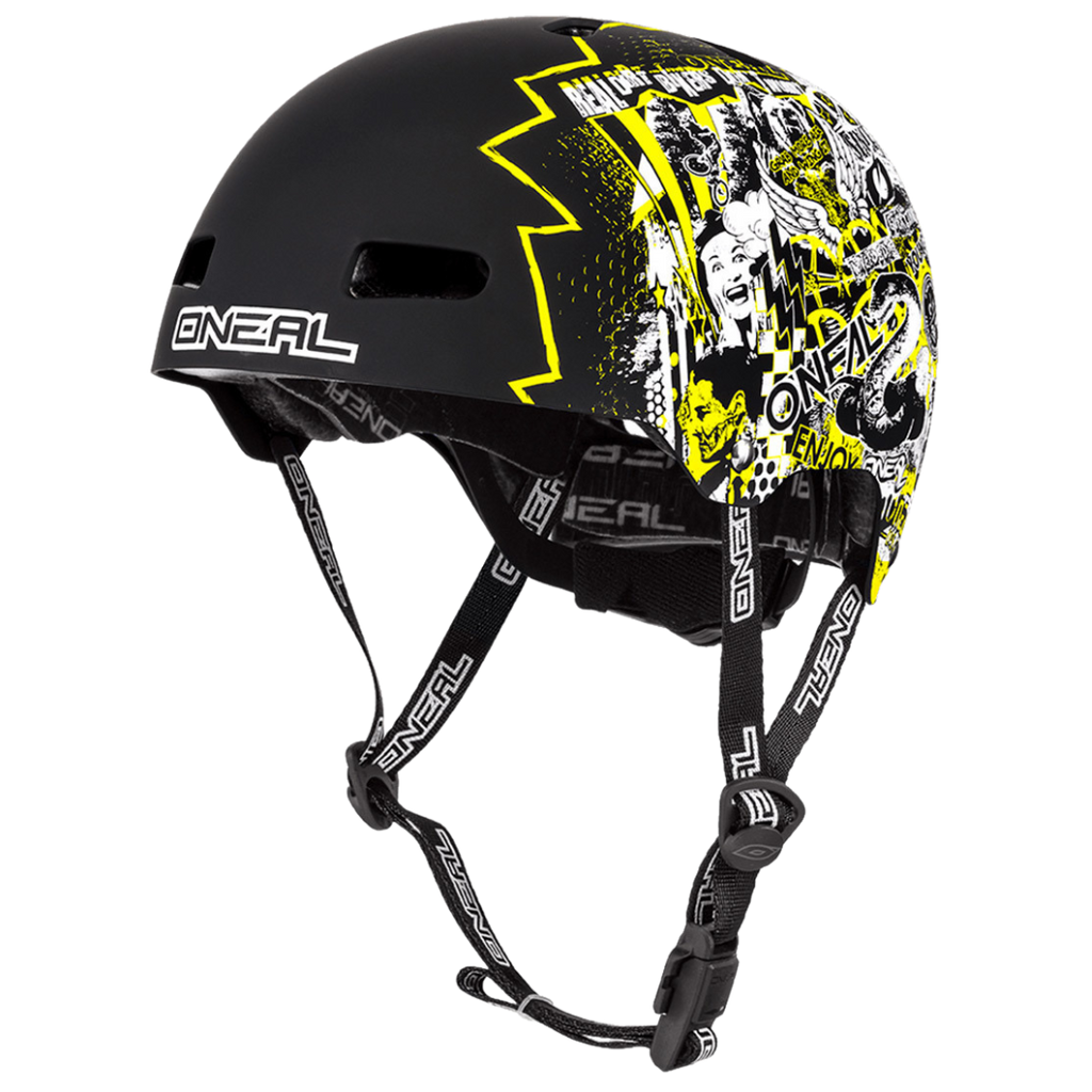 Casco Abierto O'Neal Dirt Lid ZF Rift Negro/Amaillo Mate