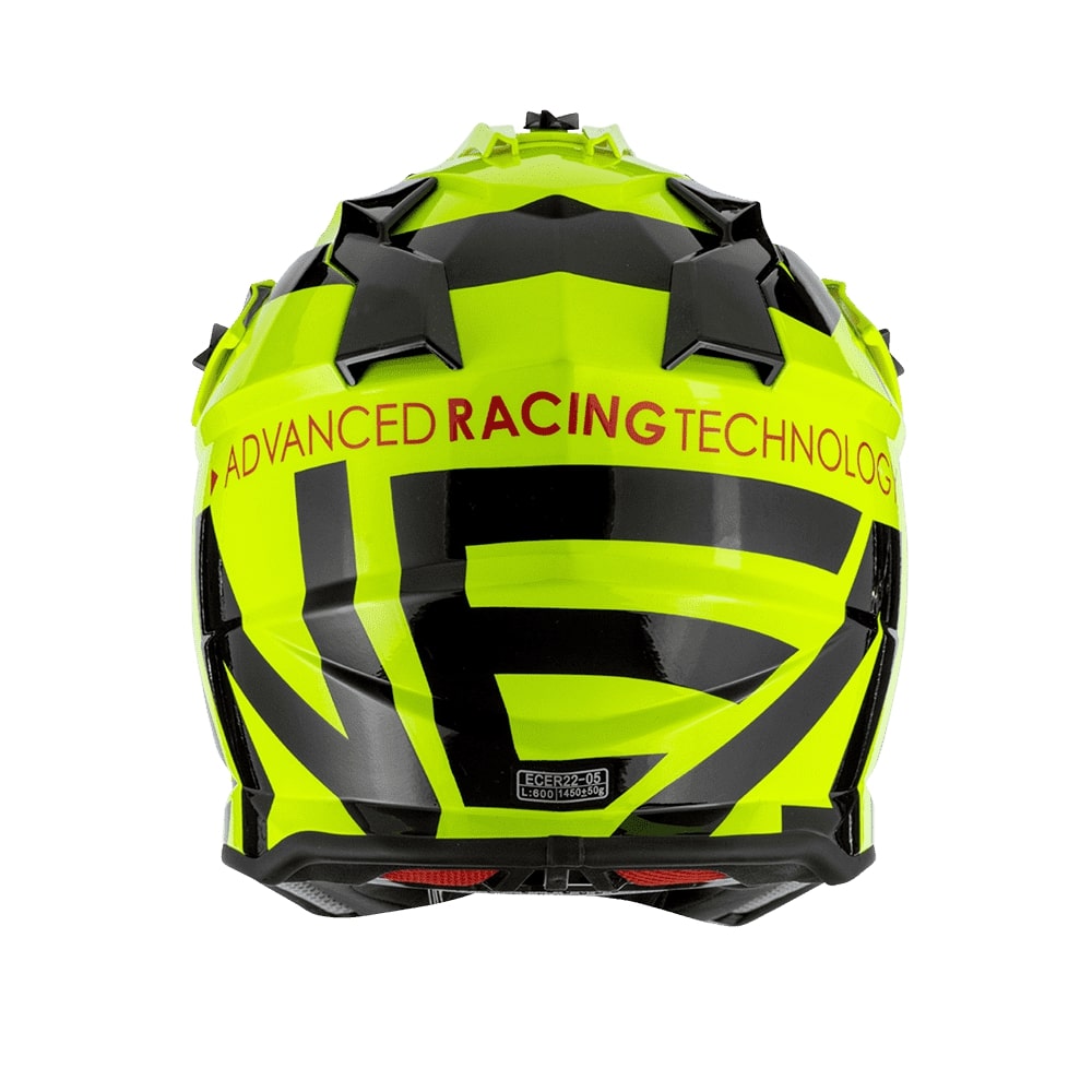 Casco O'Neal Slick Amarillo/Gris Brillante