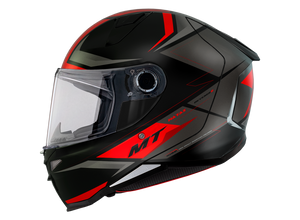 Casco MT Revenge 2 Hatax B5 Negro/Rojo Mate