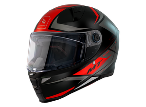 Casco MT Revenge 2 Hatax B5 Negro/Rojo Mate