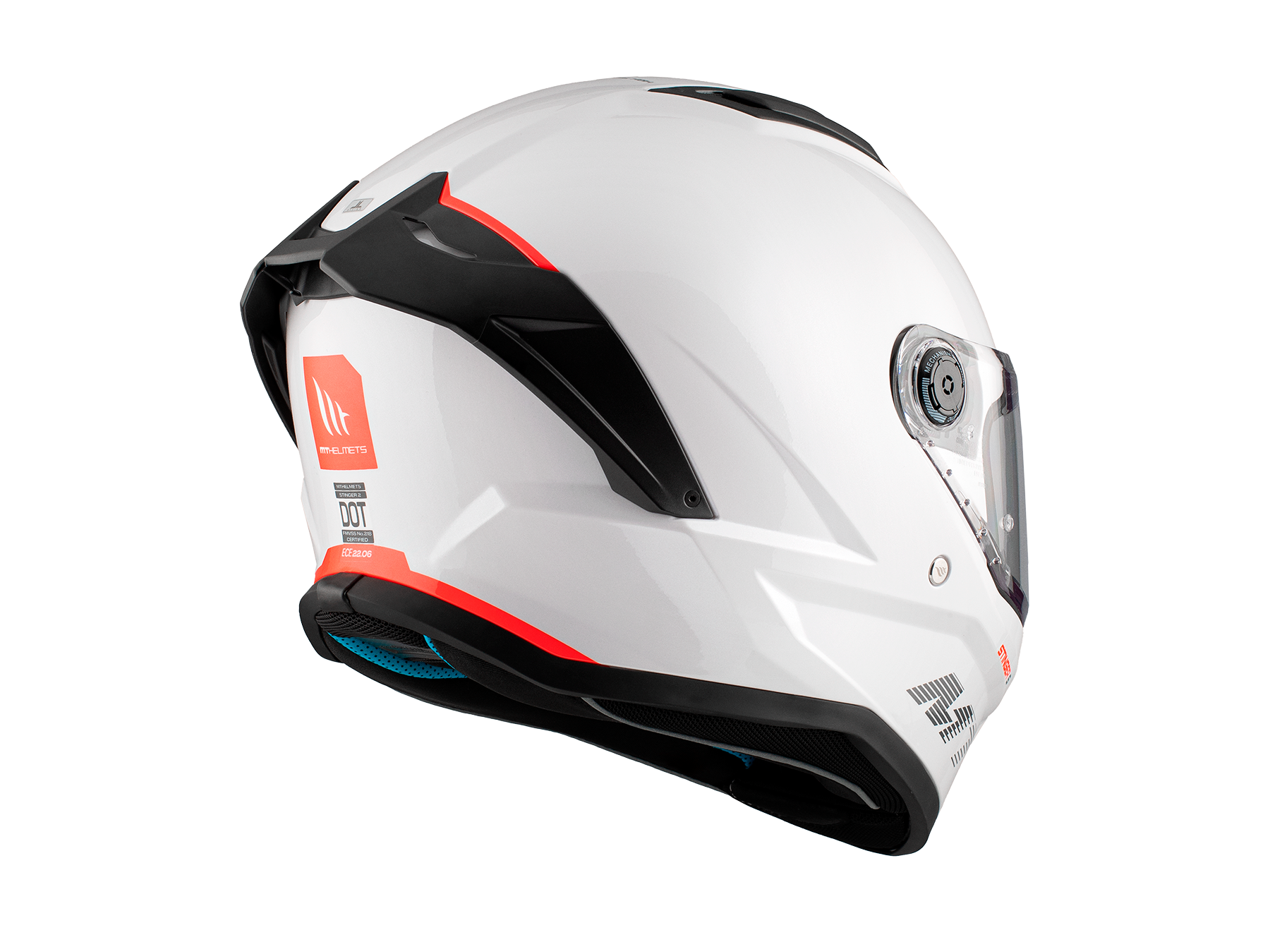 Casco MT Stinger 2 Solid Blanco Brillante