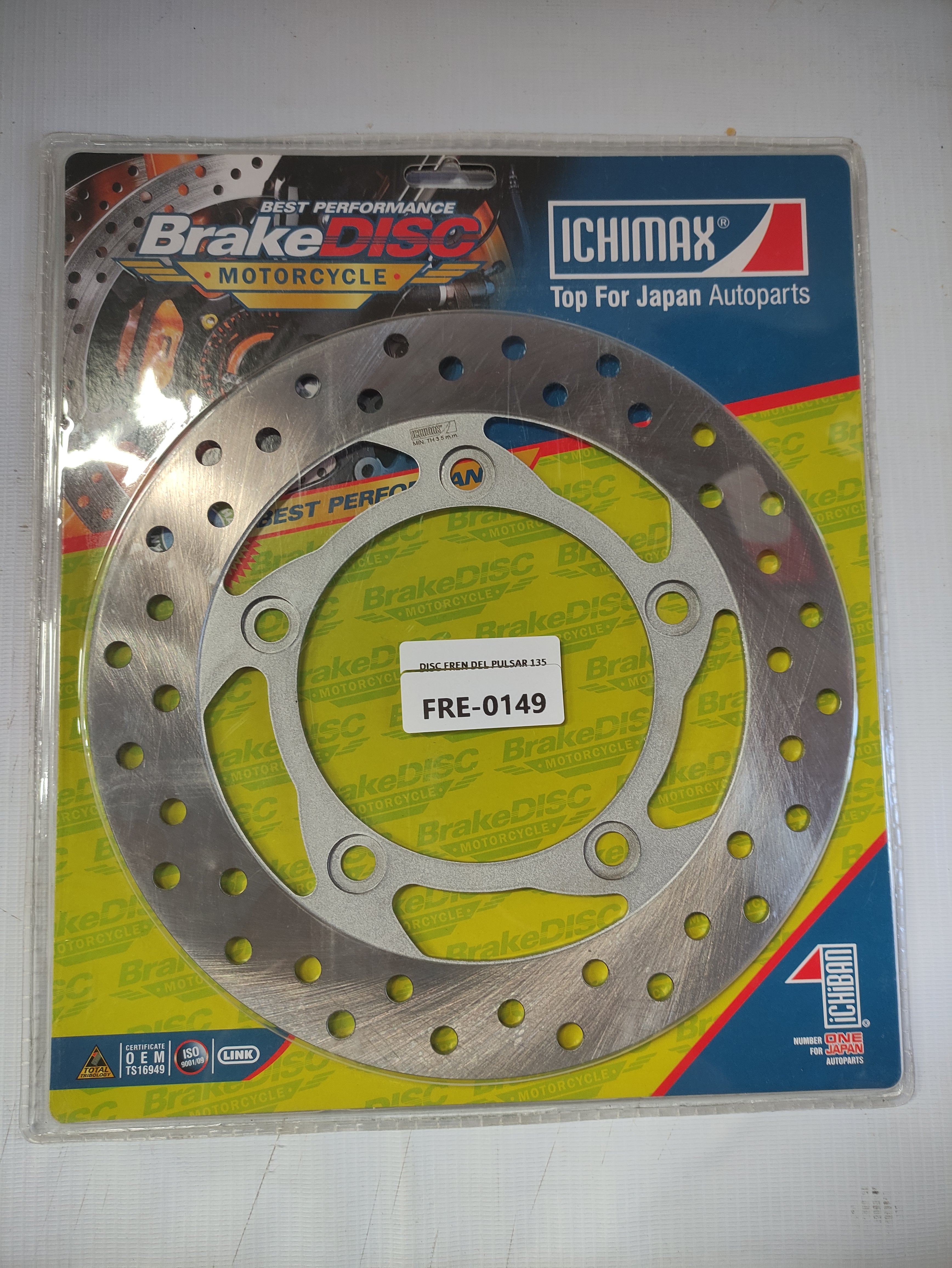 Disco de Freno Delantero Bajaj Pulsar135 5H 110MM Ichimax