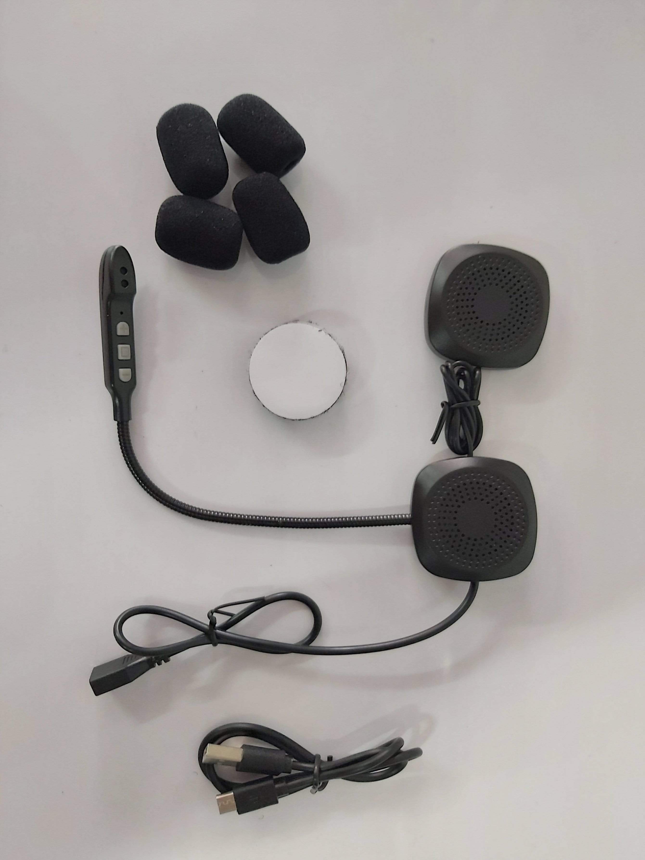 Moto Repuestos Calle Blancos Auricular Auricular Bluetooth para Casco Seisa
