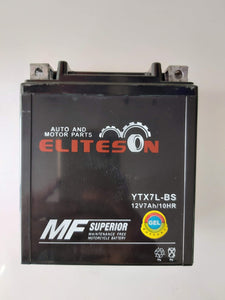 Moto Repuestos Calle Blancos Batería Batería Elite YTX7L-BS 7Ah XT225 (GEL)