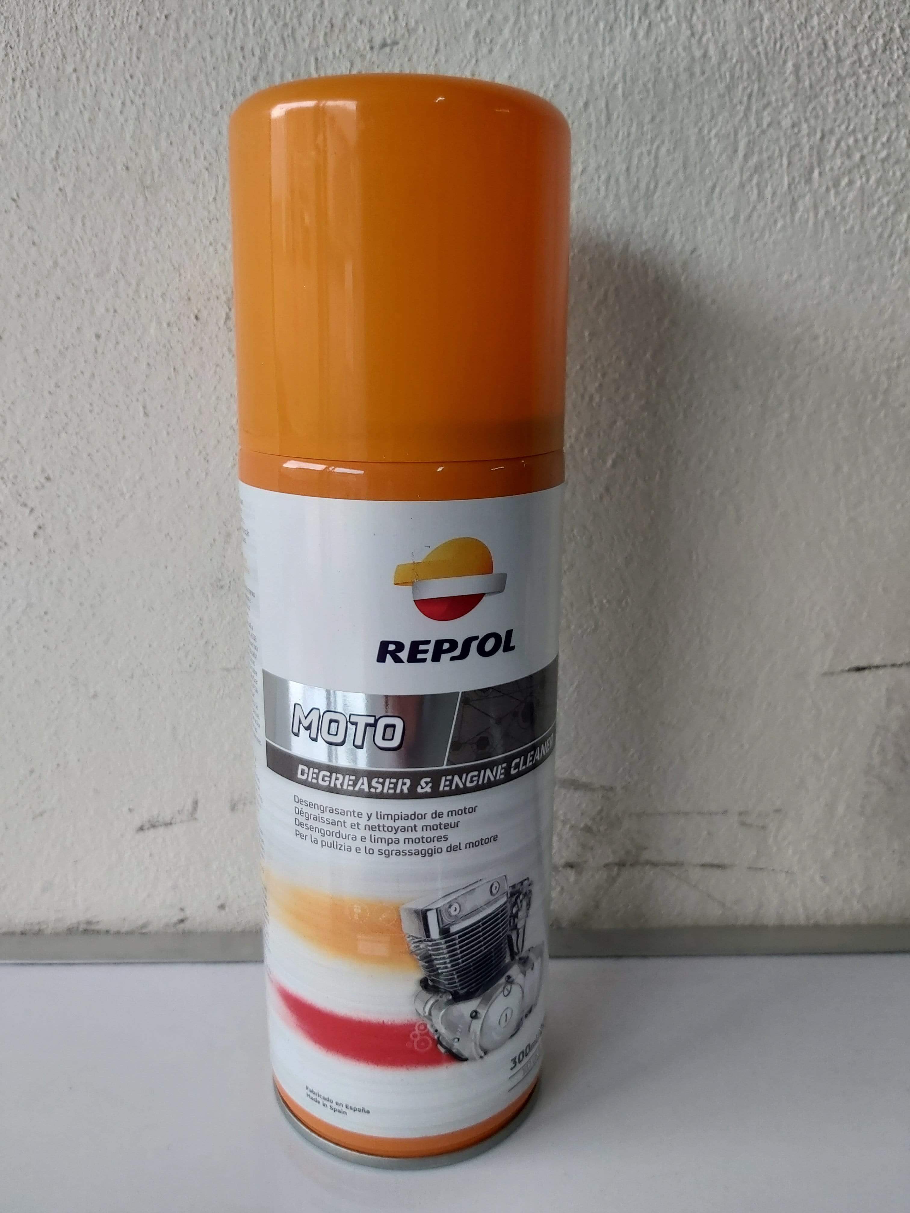 Desengrasante de Cadena y Limpiador de Motor Repsol 300ML – Moto Repuestos  Calle Blancos