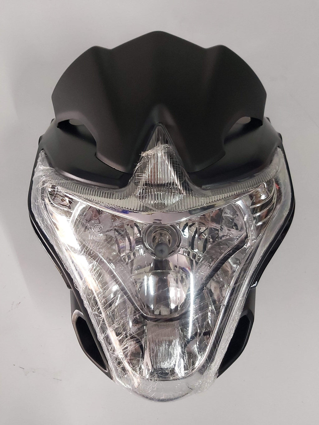 Careta tapa frontal crossataque negro - pieza de moto, scooter